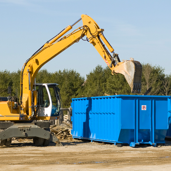 what size residential dumpster rentals are available in New Castle New Hampshire